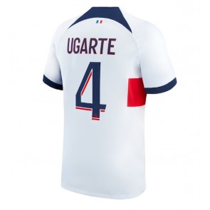 Paris Saint-Germain Manuel Ugarte #4 Venkovní Dres 2023-24 Krátký Rukáv